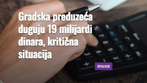 Zadužena gradska preduzeča